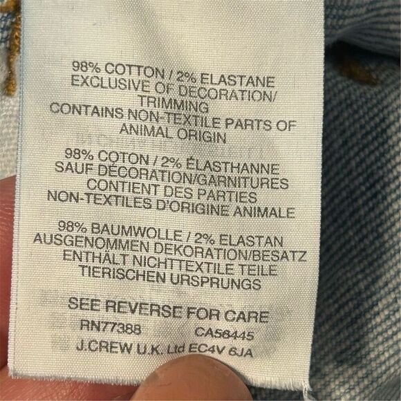 Madewell Women's Wide Leg Crop Jeans Blue Size 24 Exposed Button - Picture 8 of 16